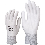 Перчатки AB, для механических работ с PU покрытием 1 пара - белые, размер XL