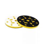 Подложка промежуточная 125 mm T10mm STANDARD на липучке, 8отв, желтая жесткая ISISTEM H YELLOW