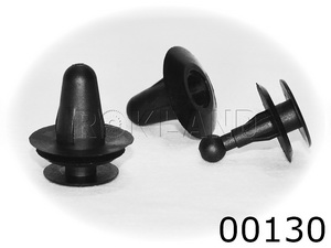 00130 ЧЕРНАЯ  Клипса автомобильная GM/TOYOTA/LEXUS, Rokland - Замена стекла, оборудование, инструмент, Ремонт стекол, Полировка стекол. Защитная пленка ClearPlex. Тонировочная пленка.