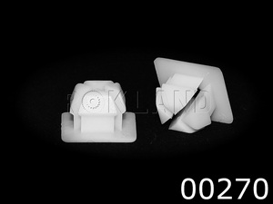 00270 Клипса автомобильная GM, Rokland - Замена стекла, оборудование, инструмент, Ремонт стекол, Полировка стекол. Защитная пленка ClearPlex. Тонировочная пленка.