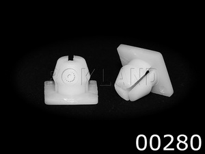 00280 Клипса автомобильная GM, Rokland - Замена стекла, оборудование, инструмент, Ремонт стекол, Полировка стекол. Защитная пленка ClearPlex. Тонировочная пленка.