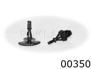 00350 Клипса автомобильная FORD, Rokland - Замена стекла, оборудование, инструмент, Ремонт стекол, Полировка стекол. Защитная пленка ClearPlex. Тонировочная пленка.
