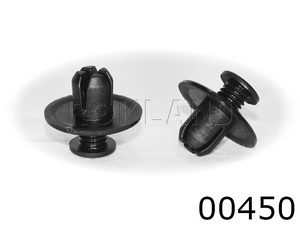 00450 Клипса автомобильная ACURA/HONDA/INFINITI/LEXUS/MAZDA/NISSAN/TOYOTA, Rokland - Замена стекла, оборудование, инструмент, Ремонт стекол, Полировка стекол. Защитная пленка ClearPlex. Тонировочная пленка.