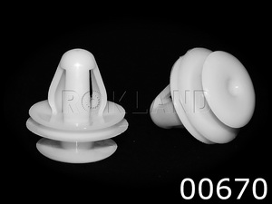 00670 Клипса автомобильная TOYOTA/LEXUS, Rokland - Замена стекла, оборудование, инструмент, Ремонт стекол, Полировка стекол. Защитная пленка ClearPlex. Тонировочная пленка.