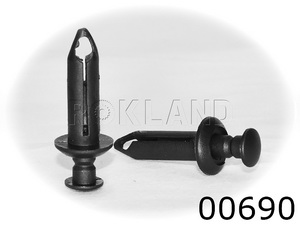 00690 Клипса автомобильная GM, Rokland - Замена стекла, оборудование, инструмент, Ремонт стекол, Полировка стекол. Защитная пленка ClearPlex. Тонировочная пленка.