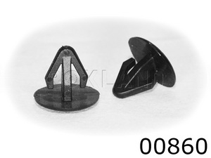 00860 Клипса автомобильная INFINITI/NISSAN, Rokland - Замена стекла, оборудование, инструмент, Ремонт стекол, Полировка стекол. Защитная пленка ClearPlex. Тонировочная пленка.