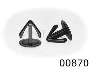 00870 Клипса автомобильная ACURA/HONDA, Rokland - Замена стекла, оборудование, инструмент, Ремонт стекол, Полировка стекол. Защитная пленка ClearPlex. Тонировочная пленка.