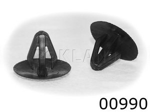 00990 Клипса автомобильная INFINITI/LEXUS/NISSAN/TOYOTA, Rokland - Замена стекла, оборудование, инструмент, Ремонт стекол, Полировка стекол. Защитная пленка ClearPlex. Тонировочная пленка.