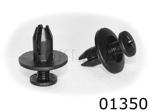 01350 Клипса автомобильная ACURA/HONDA/INFINITI/ISUZU/KIA/NISSAN/TOYOTA, Rokland - Замена стекла, оборудование, инструмент, Ремонт стекол, Полировка стекол. Защитная пленка ClearPlex. Тонировочная пленка.