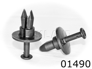01490 Клипса автомобильная DAEWOO/GM, Rokland - Замена стекла, оборудование, инструмент, Ремонт стекол, Полировка стекол. Защитная пленка ClearPlex. Тонировочная пленка.