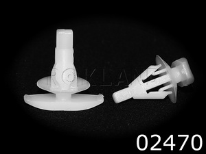 02470 Клипса автомобильная TOYOTA/MITSUBISHI/LEXUS, Rokland - Замена стекла, оборудование, инструмент, Ремонт стекол, Полировка стекол. Защитная пленка ClearPlex. Тонировочная пленка.