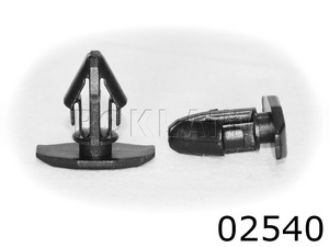 02540 Клипса автомобильная TOYOTA/LEXUS, Rokland - Замена стекла, оборудование, инструмент, Ремонт стекол, Полировка стекол. Защитная пленка ClearPlex. Тонировочная пленка.