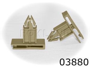 03880 Клипса автомобильная CHEVROLET/GM, Rokland - Замена стекла, оборудование, инструмент, Ремонт стекол, Полировка стекол. Защитная пленка ClearPlex. Тонировочная пленка.