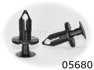 05680 Клипса автомобильная FORD/GM, Rokland - Замена стекла, оборудование, инструмент, Ремонт стекол, Полировка стекол. Защитная пленка ClearPlex. Тонировочная пленка.