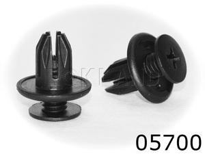 05700 Клипса автомобильная ACURA/CHEVROLET/DAEWOO/GM/HONDA/OPEL, Rokland - Замена стекла, оборудование, инструмент, Ремонт стекол, Полировка стекол. Защитная пленка ClearPlex. Тонировочная пленка.