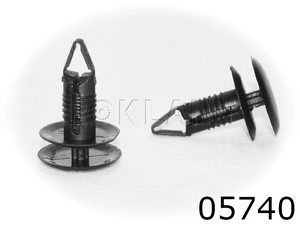 05740 Клипса автомобильная FORD/MAZDA, Rokland - Замена стекла, оборудование, инструмент, Ремонт стекол, Полировка стекол. Защитная пленка ClearPlex. Тонировочная пленка.