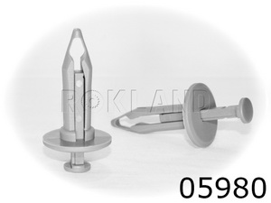 05980 Клипса автомобильная GM, Rokland - Замена стекла, оборудование, инструмент, Ремонт стекол, Полировка стекол. Защитная пленка ClearPlex. Тонировочная пленка.