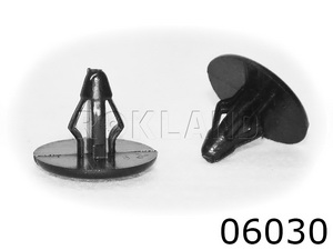 06030 Клипса автомобильная FORD/MAZDA, Rokland - Замена стекла, оборудование, инструмент, Ремонт стекол, Полировка стекол. Защитная пленка ClearPlex. Тонировочная пленка.