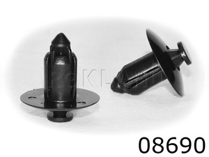 08690 Клипса автомобильная TOYOTA/NISSAN, Rokland - Замена стекла, оборудование, инструмент, Ремонт стекол, Полировка стекол. Защитная пленка ClearPlex. Тонировочная пленка.