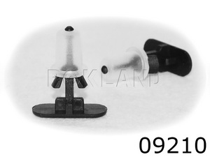09210 Клипса автомобильная AUDI/FORD/OPEL/VW, Rokland - Замена стекла, оборудование, инструмент, Ремонт стекол, Полировка стекол. Защитная пленка ClearPlex. Тонировочная пленка.