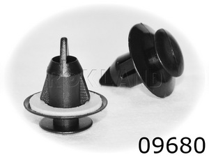 09680 Клипса автомобильная LEXUS/TOYOTA, Rokland - Замена стекла, оборудование, инструмент, Ремонт стекол, Полировка стекол. Защитная пленка ClearPlex. Тонировочная пленка.