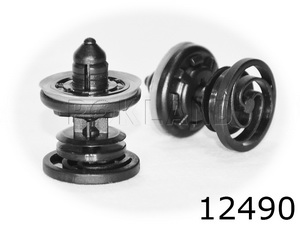 12490 Клипса автомобильная AUDI/SEAT/SHKODA/VW, Rokland - Замена стекла, оборудование, инструмент, Ремонт стекол, Полировка стекол. Защитная пленка ClearPlex. Тонировочная пленка.