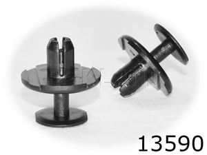 13590 Клипса автомобильная, Rokland - Замена стекла, оборудование, инструмент, Ремонт стекол, Полировка стекол. Защитная пленка ClearPlex. Тонировочная пленка.