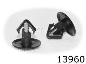 13960 Клипса автомобильная TOYOTA/LEXUS, Rokland - Замена стекла, оборудование, инструмент, Ремонт стекол, Полировка стекол. Защитная пленка ClearPlex. Тонировочная пленка.