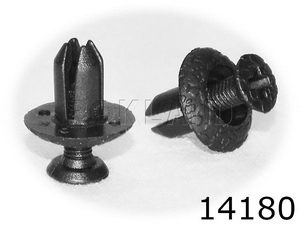14180 Клипса автомобильная, Rokland - Замена стекла, оборудование, инструмент, Ремонт стекол, Полировка стекол. Защитная пленка ClearPlex. Тонировочная пленка.