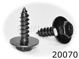 20070 Саморез 6,2*21,6мм с шайбой универсальный, Rokland - Замена стекла, оборудование, инструмент, Ремонт стекол, Полировка стекол. Защитная пленка ClearPlex. Тонировочная пленка.
