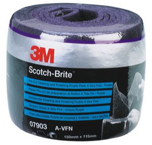 Листы Pre-Cut Scotch-Brite, Сверхтонкие, 115x150 мм, красные, ЗМ, 7903 - Замена стекла, оборудование, инструмент, Ремонт стекол, Полировка стекол. Защитная пленка ClearPlex. Тонировочная пленка.