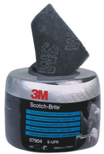 Листы Pre-Cut Scotch-Brite, Ультратонкие, 115 x 150 мм, серые, ЗМ, 7904 - Замена стекла, оборудование, инструмент, Ремонт стекол, Полировка стекол. Защитная пленка ClearPlex. Тонировочная пленка.