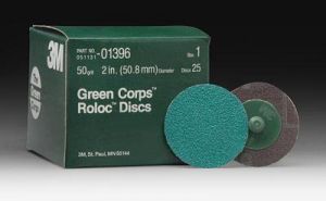 Зачистной круг Roloc Green Corps, Р50, диамер 50мм, ЗМ, PN1396 - Замена стекла, оборудование, инструмент, Ремонт стекол, Полировка стекол. Защитная пленка ClearPlex. Тонировочная пленка.