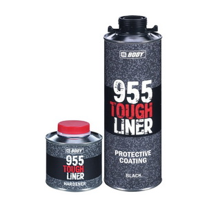 955 Tough Liner сверхпрочное защитное покрытие с отвердителем 955 BODY (Боди), черное, уп. 0,6+0,2л