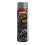 Акриловая аэрозольная краска для дисков WHEEL SPRAY спрей серебряный NOVOL, уп. 500 мл