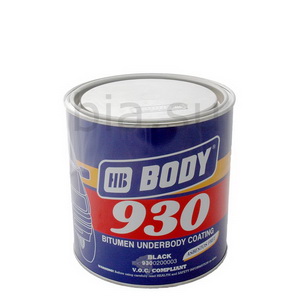 Антикоррозийное покрытие BODY (Боди) 930 (черный) мастика антикор-антигравий, уп. 1 кг
