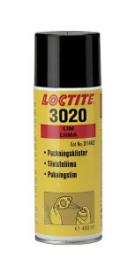 Спрей для технологической фиксации вырубленных прокладок Loctite 3020 CR 400ml, 458645 - Замена стекла, оборудование, инструмент, Ремонт стекол, Полировка стекол. Защитная пленка ClearPlex. Тонировочная пленка. 