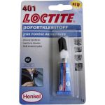Клей моментальный цианоакрилатный общего назначения Loctite 401 (3 г., блистер с колпачком), Henkel, 195904
