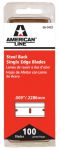 Сменные лезвия стальные American Line (толщина 0,2286 мм., ширина 40 мм, 100 шт. в упаковке), 66-0403