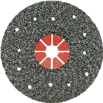 Диск фибровый шлифовальный Super Fiber Discs D=180мм Р100, Smirdex, 935180100